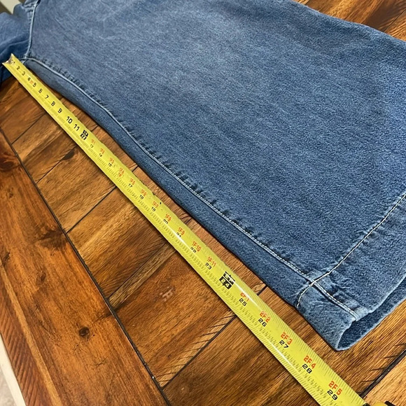 Gap blue denim work Jumpsuit Overalls wide leg tie belt size 4T tall - Picture 10 of 16